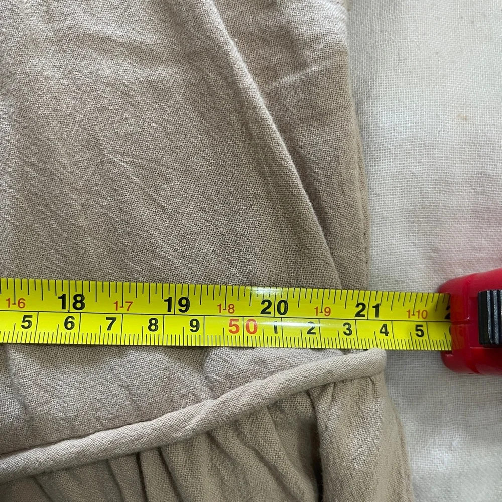 loverichie Womens Dress Size Large Tan Boho Peasant Mini - Picture 10 of 14